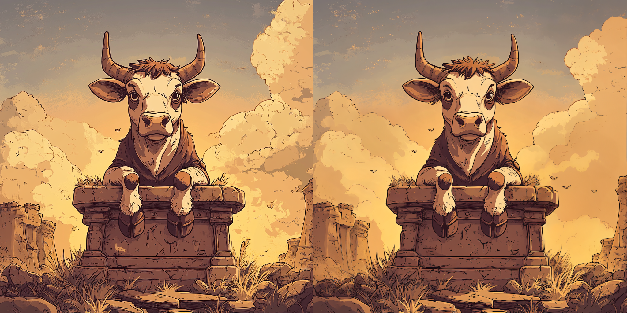 Cow Throne Artwork