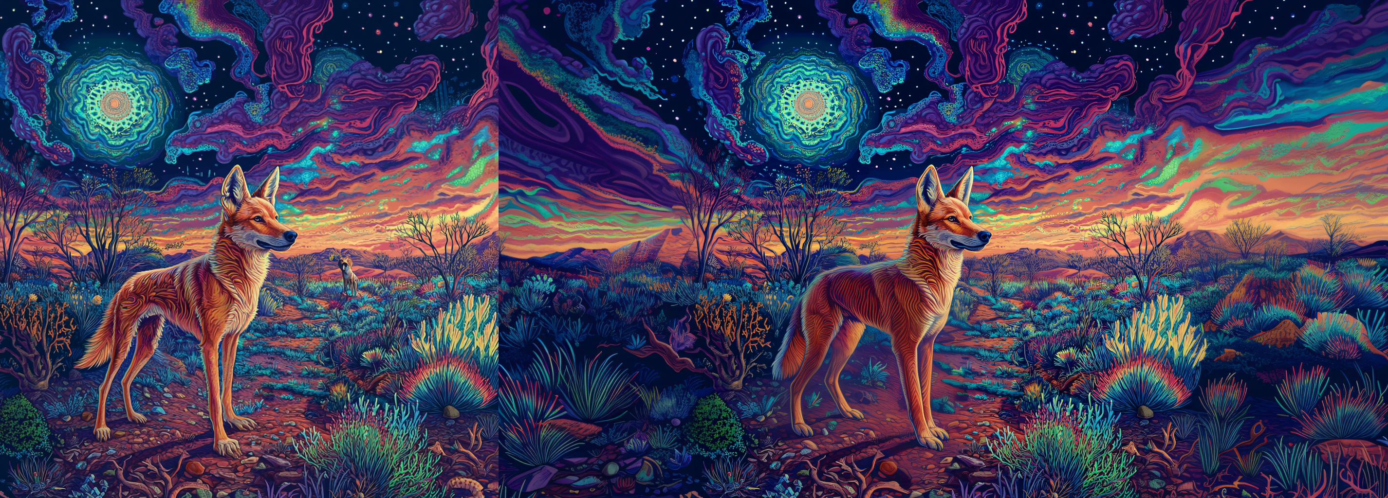 Dreamtime Dingo Artwork