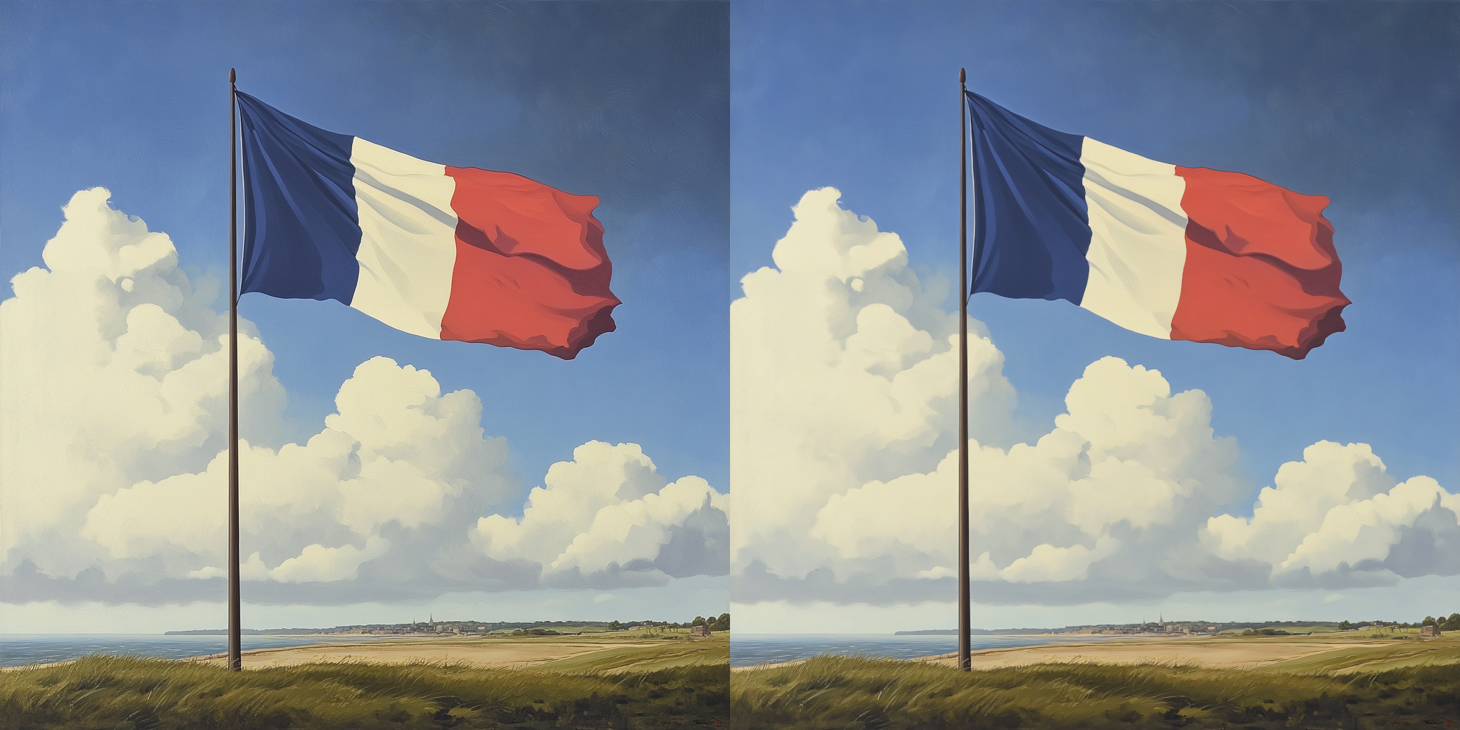 French Flag Artwork