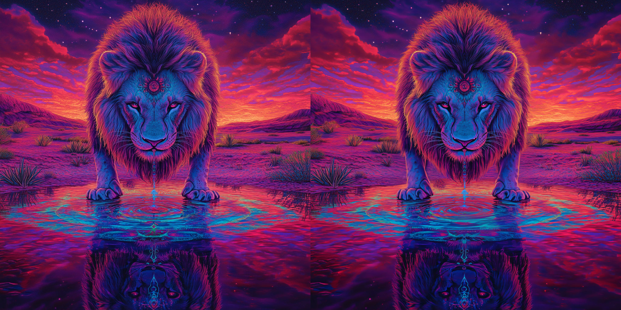 Lion Oasis Artwork